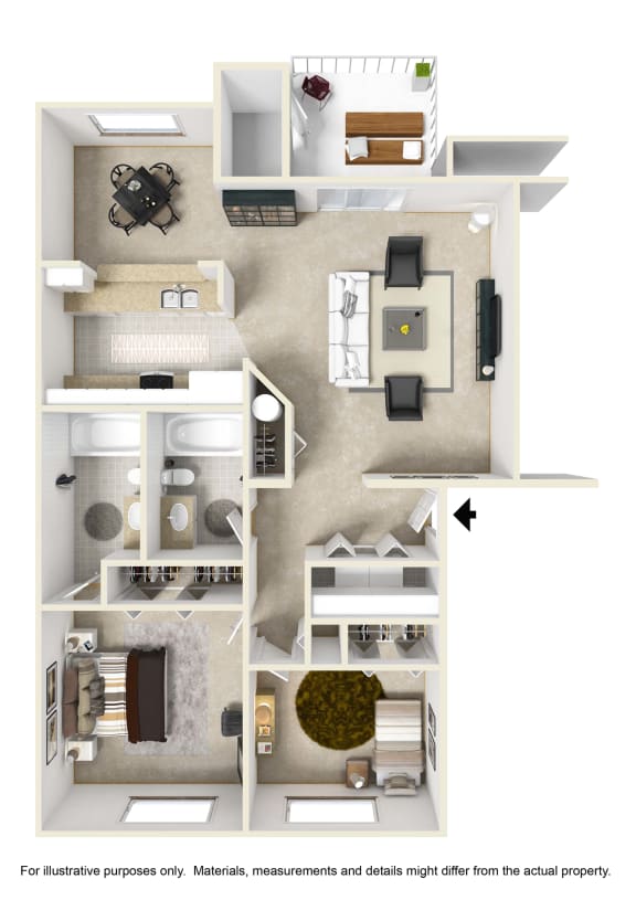 our apartments showcase a variety of floor plans