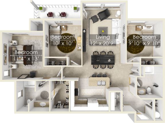 the residences at the domain floor plans