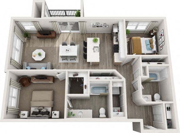 Floor Plans of Camber Apartments in Bremerton, WA