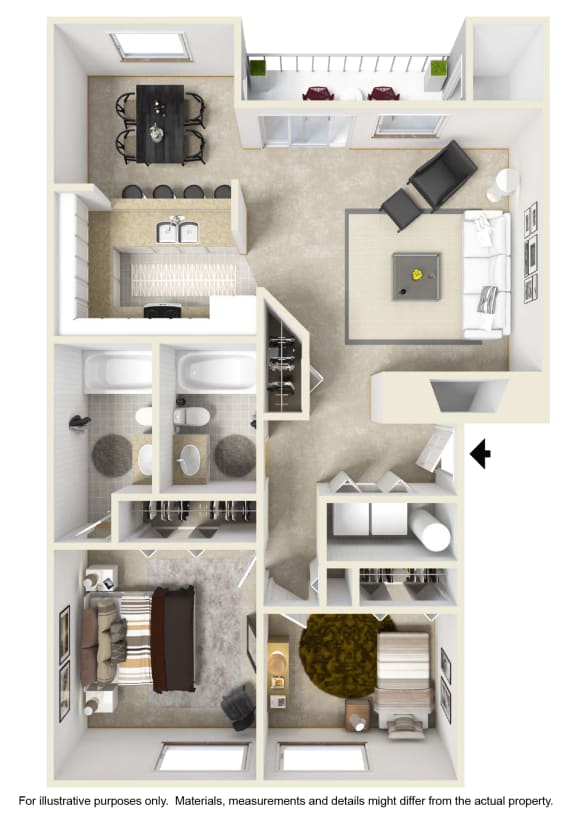 the floor plan of fountain court apartments grove