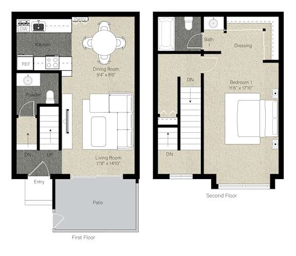 1Bed 1Bath_G 1Bed 1Bath_G at The Woods Apartments, San Jose, CA, 95136