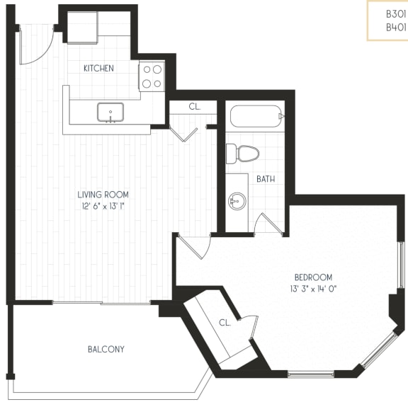 Floor Plan  a floor plan of a house with a bedroom and a living room