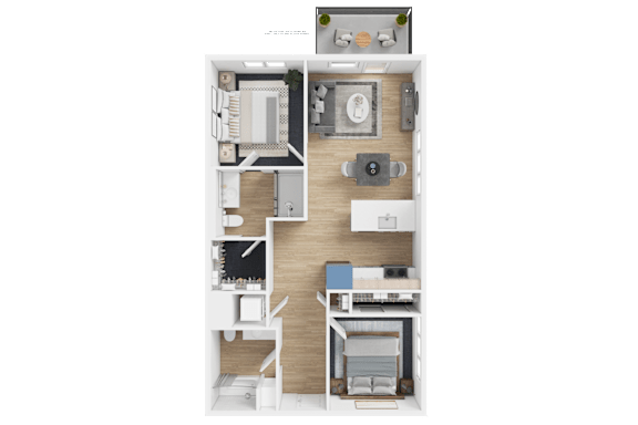 Floor Plan  A 225 square meter apartment is displayed with a detailed floor plan.