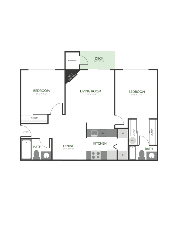 Floor Plans of Alderbrooke in Lynnwood, WA