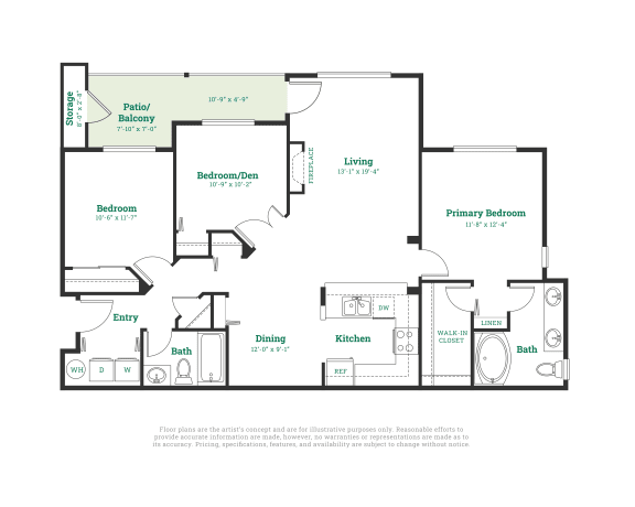 3 Bed 2 Bath Floorplan at Meadows at Heron Creek, Hillsboro