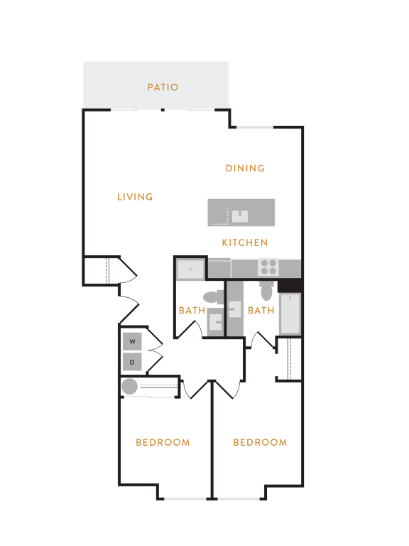 Floor Plan  2 Bedroom B