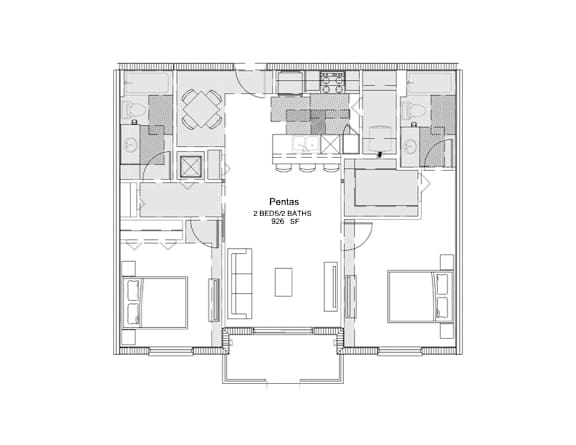 the floor plan of persimmon residences
