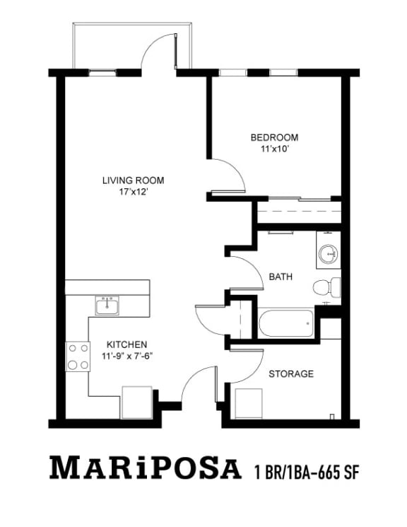 floor plan of the upper level of the apartment