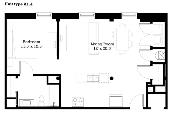 A14 Floor Plan at The Mill at Prattville, Prattville, 36067