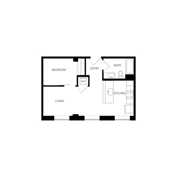 A2 04 Tier Floor Plan at Residences at Delmar Divine, St. Louis, Missouri