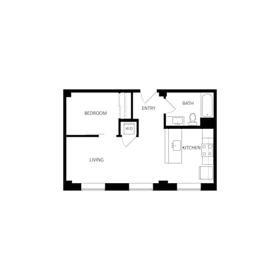 A2 06 Tier Floor Plan at Residences at Delmar Divine, St. Louis, 63112