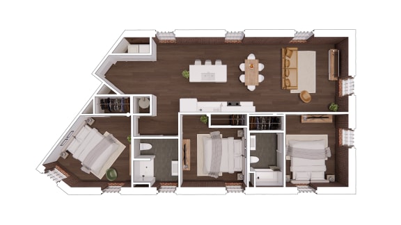A3.2 Floor Plan at The Mill at Prattville, Prattville