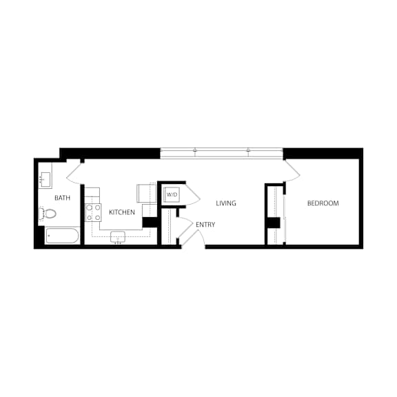 A5 Floor Plan at Residences at Delmar Divine, St. Louis, MO, 63112