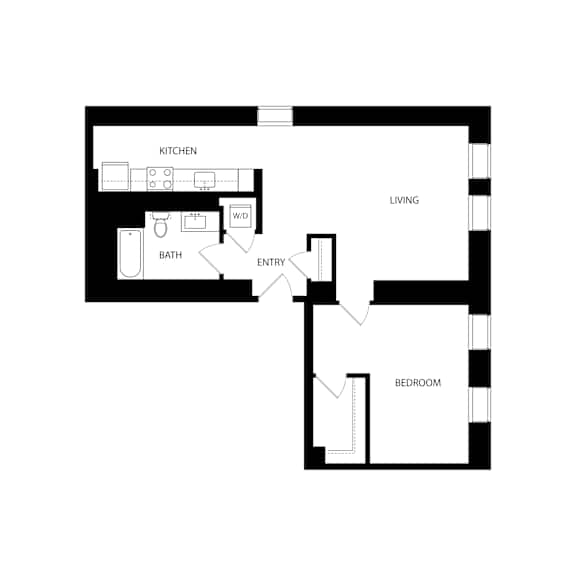 Floor Plan  A8 Floor Plan at Residences at Delmar Divine, St. Louis, Missouri