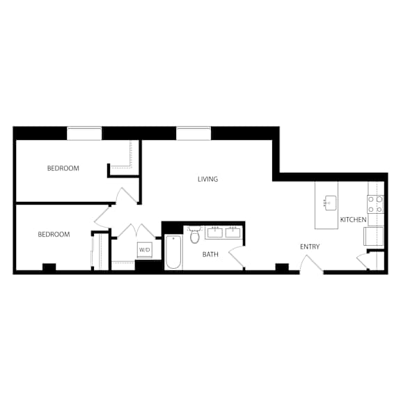 Floor Plan  B8 Floor Plan at Residences at Delmar Divine, Missouri, 63112