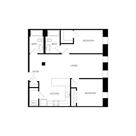 B9 25 27 Tier Floor Plan at Residences at Delmar Divine, St. Louis, MO, 63112