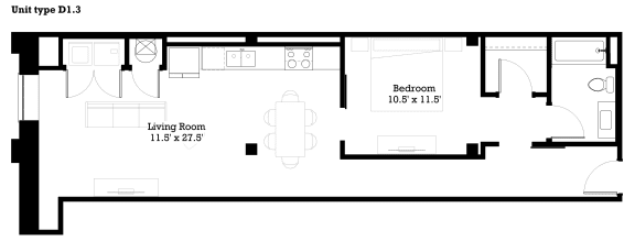 D1.3 Floor Plan at The Mill at Prattville, Prattville, AL, 36067