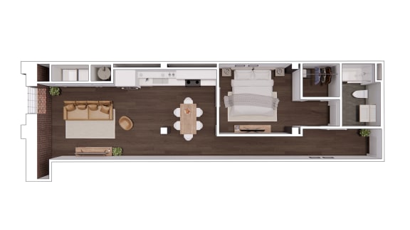 D1.3 Floor Plan at The Mill at Prattville, Prattville, AL