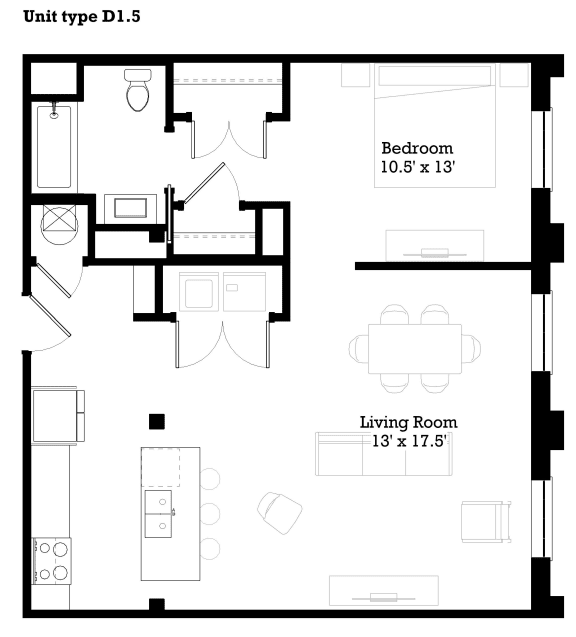 D1.5 Floor Plan at The Mill at Prattville, Prattville