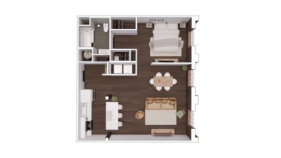 D1.5 Floor Plan at The Mill at Prattville, Alabama