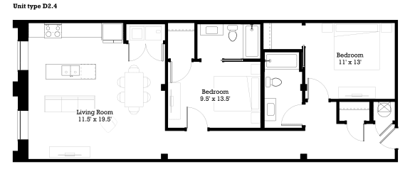 D2.4 Floor Plan at The Mill at Prattville, Prattville, AL