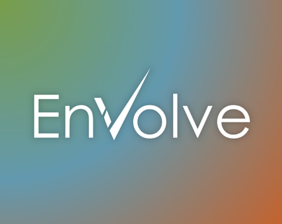 The image features the word "Envolve" in a large, elegant font.