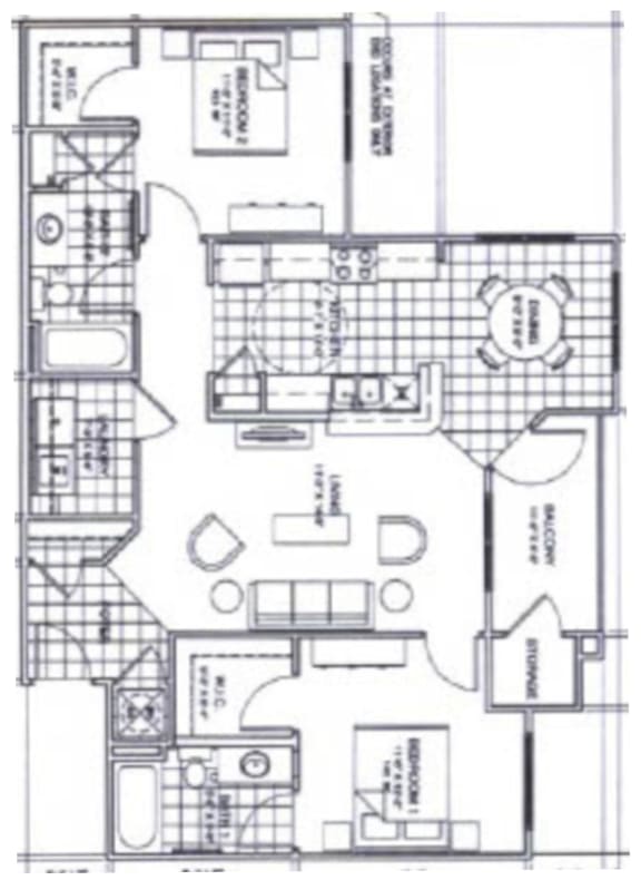 a floor plan of a house with bedrooms and a bathroom