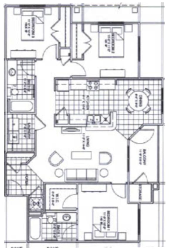 a blueprint of a floor plan of a house