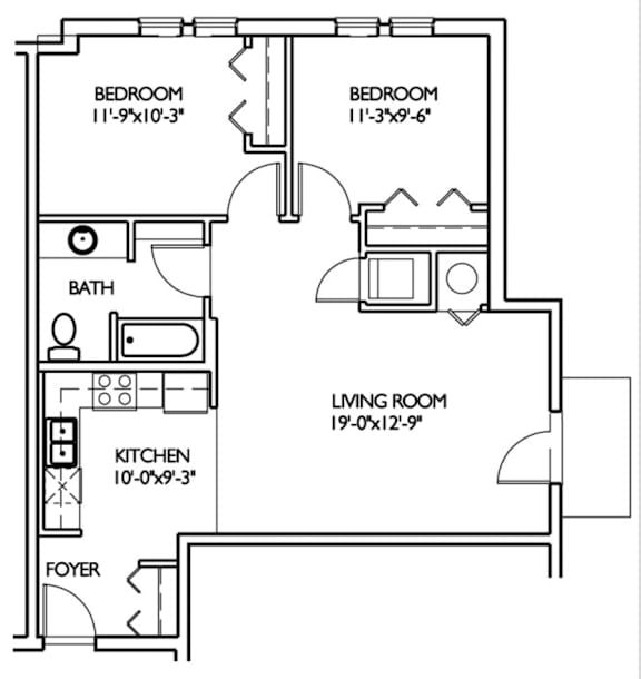 Floor Plan  Phase 1 Unit 5B (The Trafalgar Square)