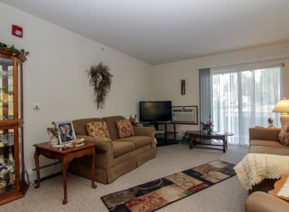 Plush carpeting in living spaces