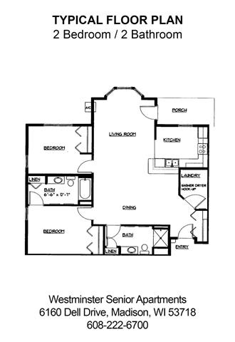 Floor Plan  2B, 2Ba Floorplan