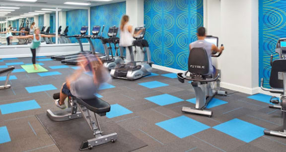 a group of people working out in a gym at Metro67, Memphis, 38103