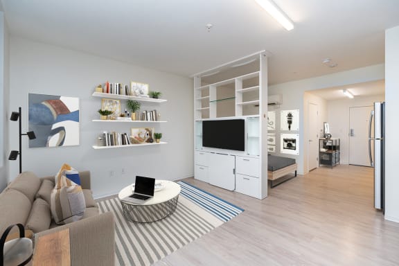 Virtually staged studio Plus