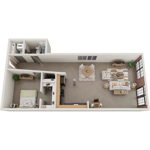 one bedroom apartment floor plan 1013 sqft