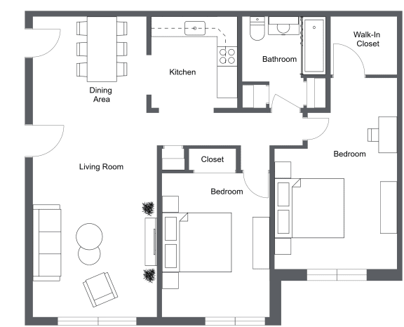 Floor Plans of Essex Apartments in Stoughton, MA