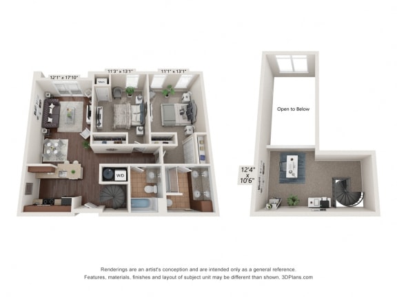apartment 410 floor plan image