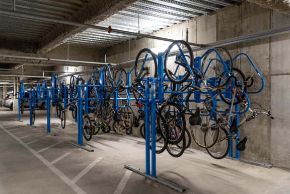 Bike storage space in garage