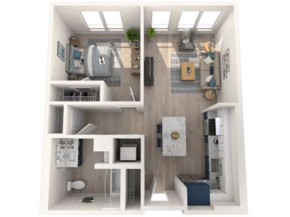 523_One_Bed_One_Bath_Medium_Floor_Plan_Image