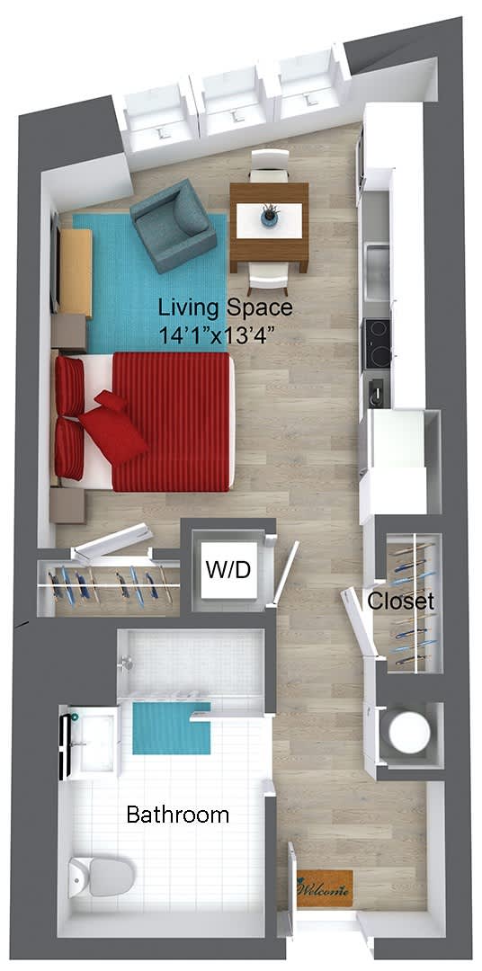 Floor Plan 2 at Union 346, Somerville, MA