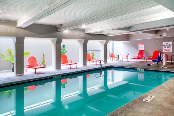 Heated Lap Pool at Royal Worcester Apartments, Worcester, Massachusetts