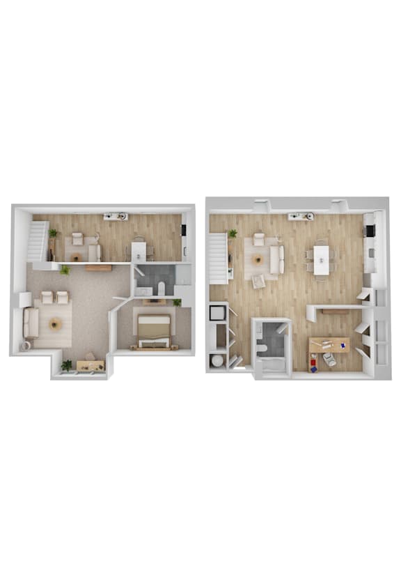 1 Bed 2 Bath Loft w/ Den at Ames Shovel Works Apartments, North Easton, MA, Massachusetts