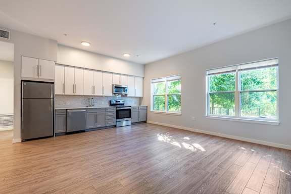 Vinly Plank Flooring at North Square Apartments in Amherst, MA
