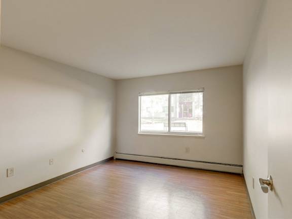 Bedroom at Berkshire Peak Apartments in Pittsfield, MA.
