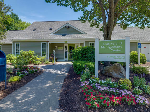 Landscaped Grounds at Station Pointe, Mansfield, 02048