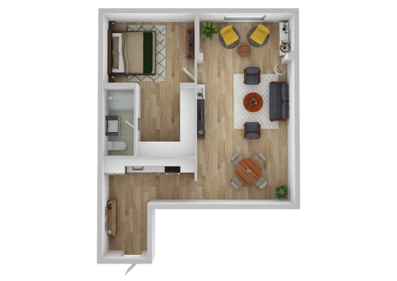 Studio Floor 2D Floor Plan