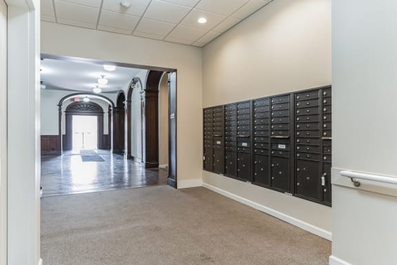 Mail Room at 13 State Street Apartments, New York