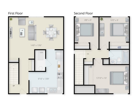3 Bedroom Townhome at Franklin Manor in Columbus, OH.