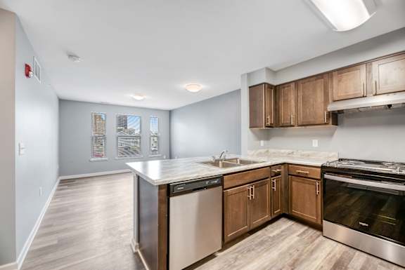 Modern Fully Applianced Kitchens at Niagara Square, New York, 14201