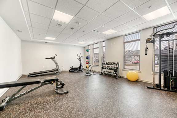 Resident  Fitness Center with Updated Equipment at Niagara Square, New York, 14201