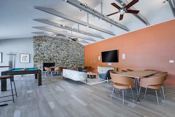 Clubhouse with Great Room for Resident Functions at Williamsburg Estates, Harrisburg, PA, 17112